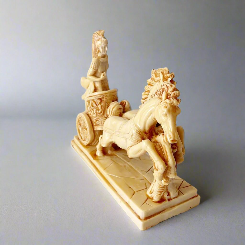 Resin Figurine - Chariot and Horses