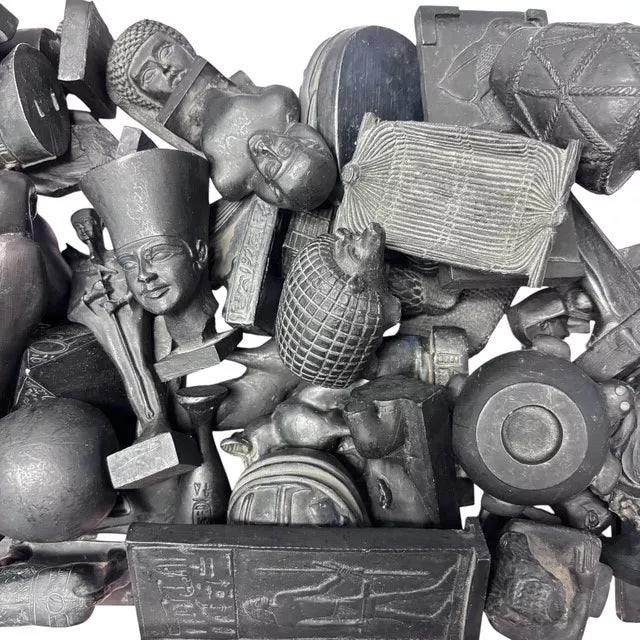 5 Assorted Black Egyptian Figurines