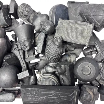 5 Assorted Black Egyptian Figurines