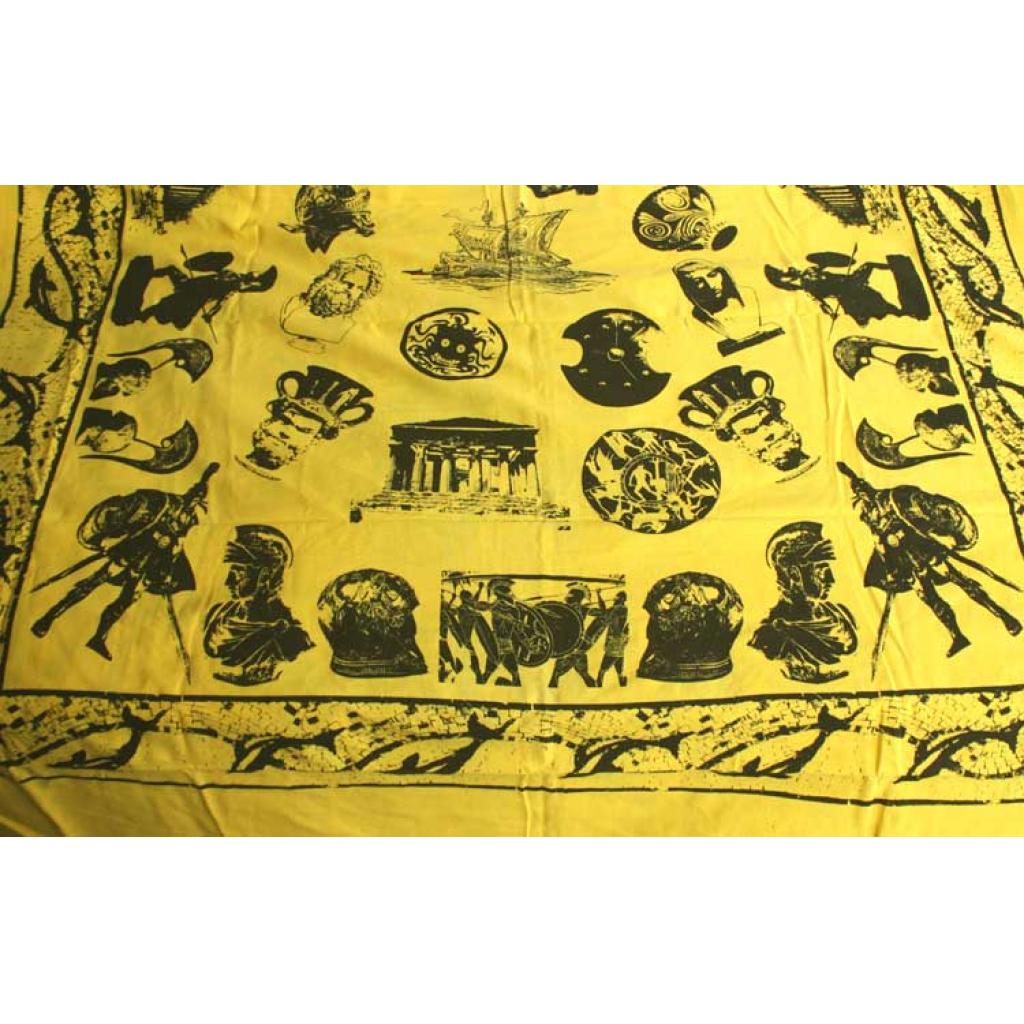 Yellow Ancient Greece Display Drape