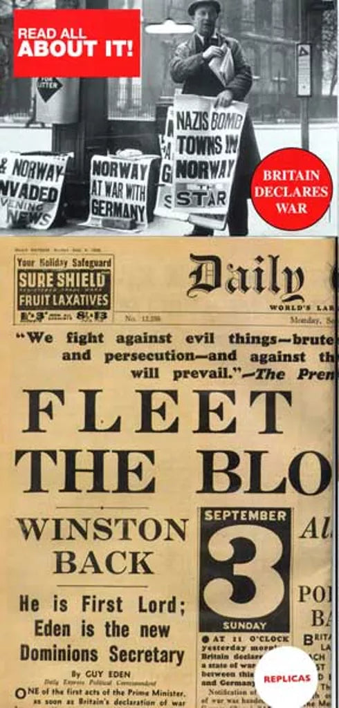 Britain Declares War Newspaper