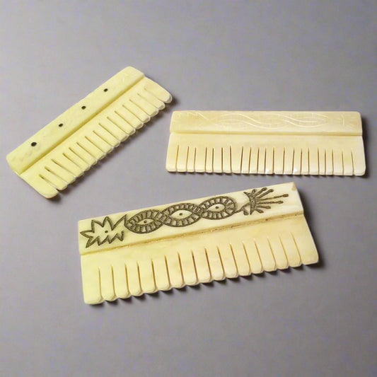 Carved Bone Comb