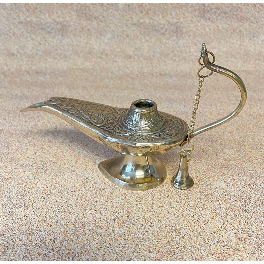 Early Islamic Replica Brass Oil Lamp