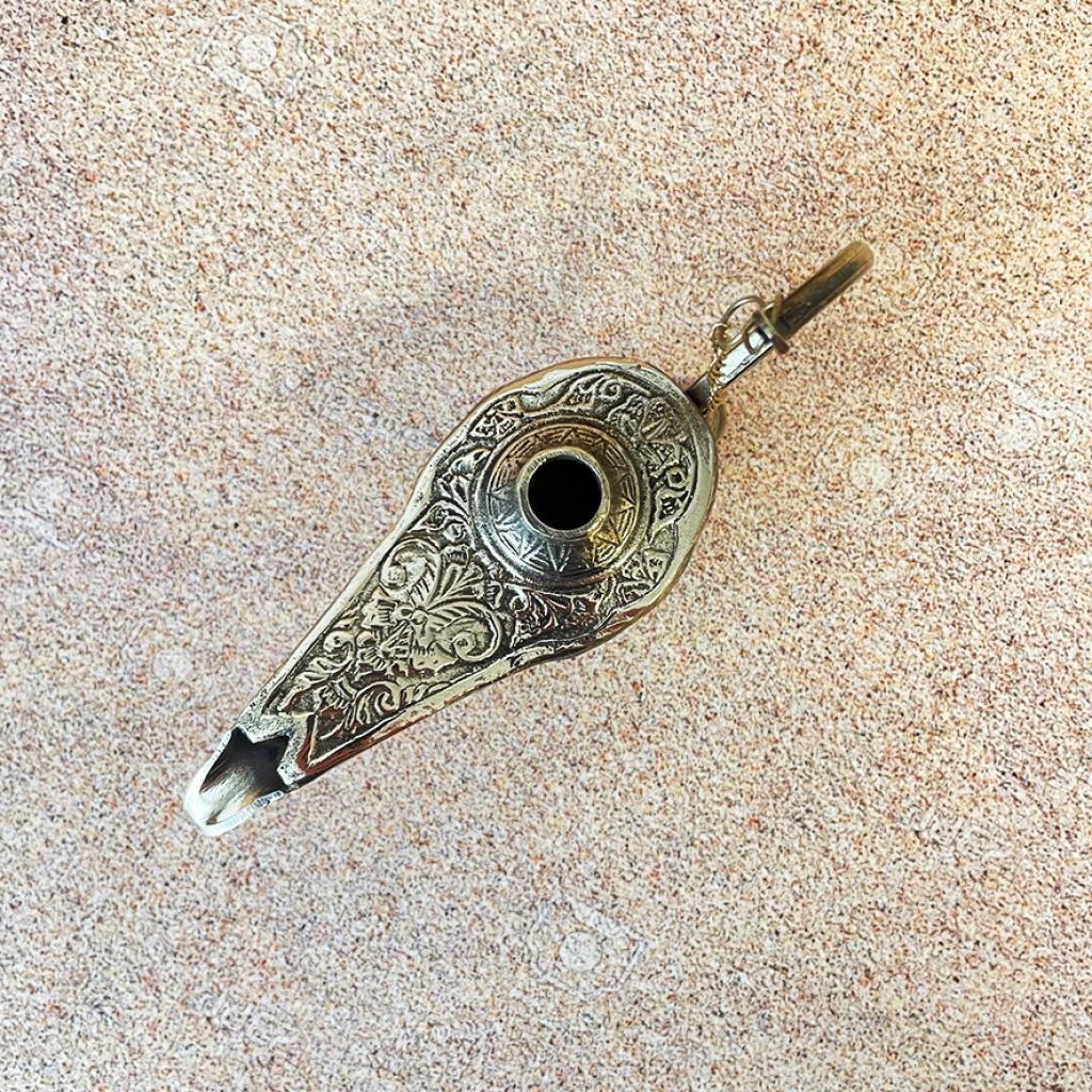 Early Islamic Replica Brass Oil Lamp