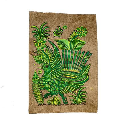 Mexican Amate Bark Painting