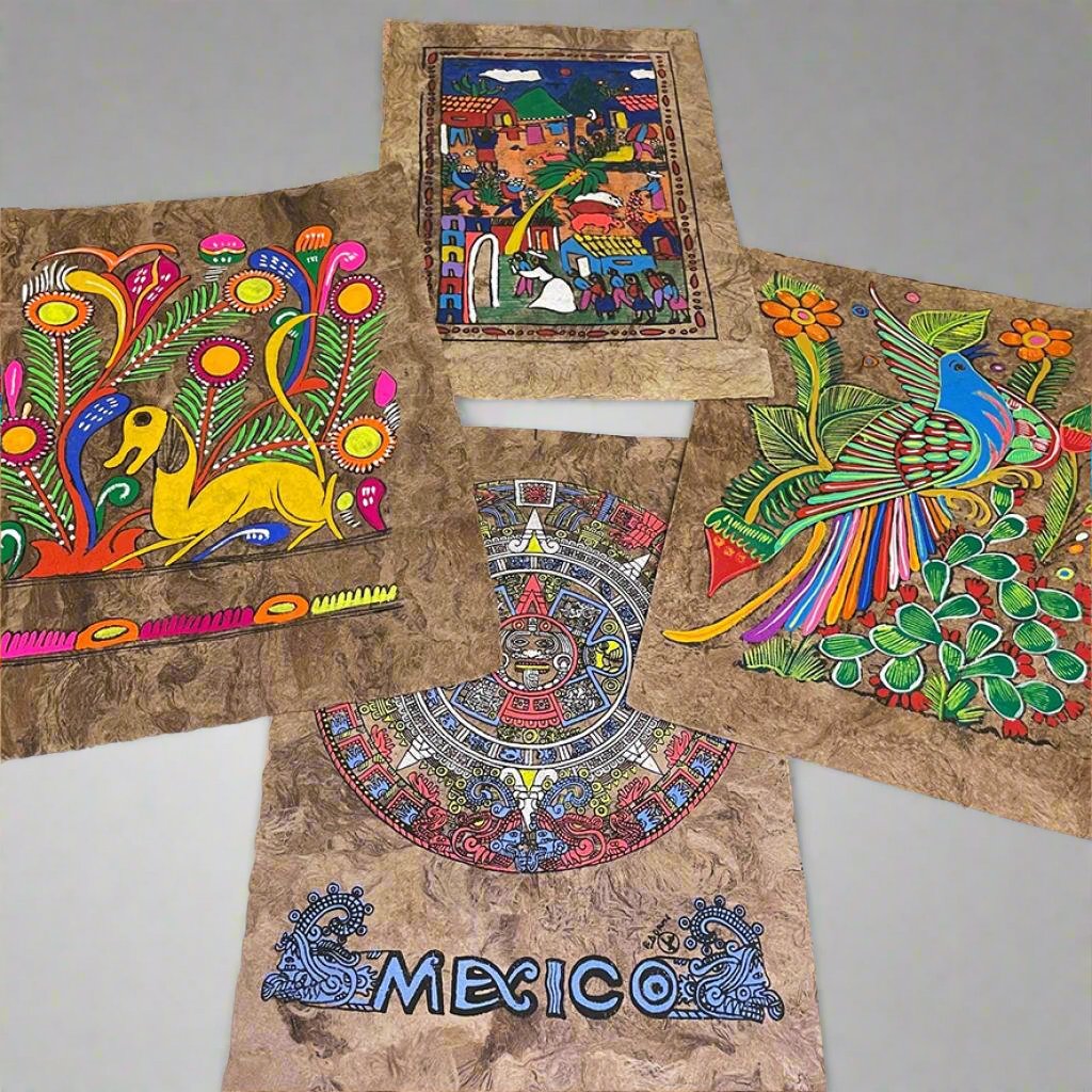 Mexican Amate Bark Painting