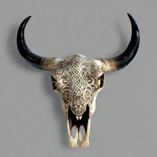 Ornate Cow Skull