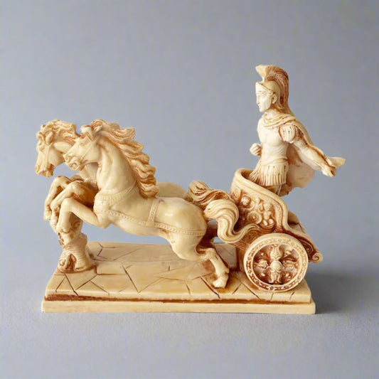 Resin Figurine - Chariot and Horses