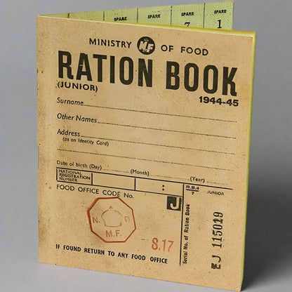 Set of 5 Replica Ration Books