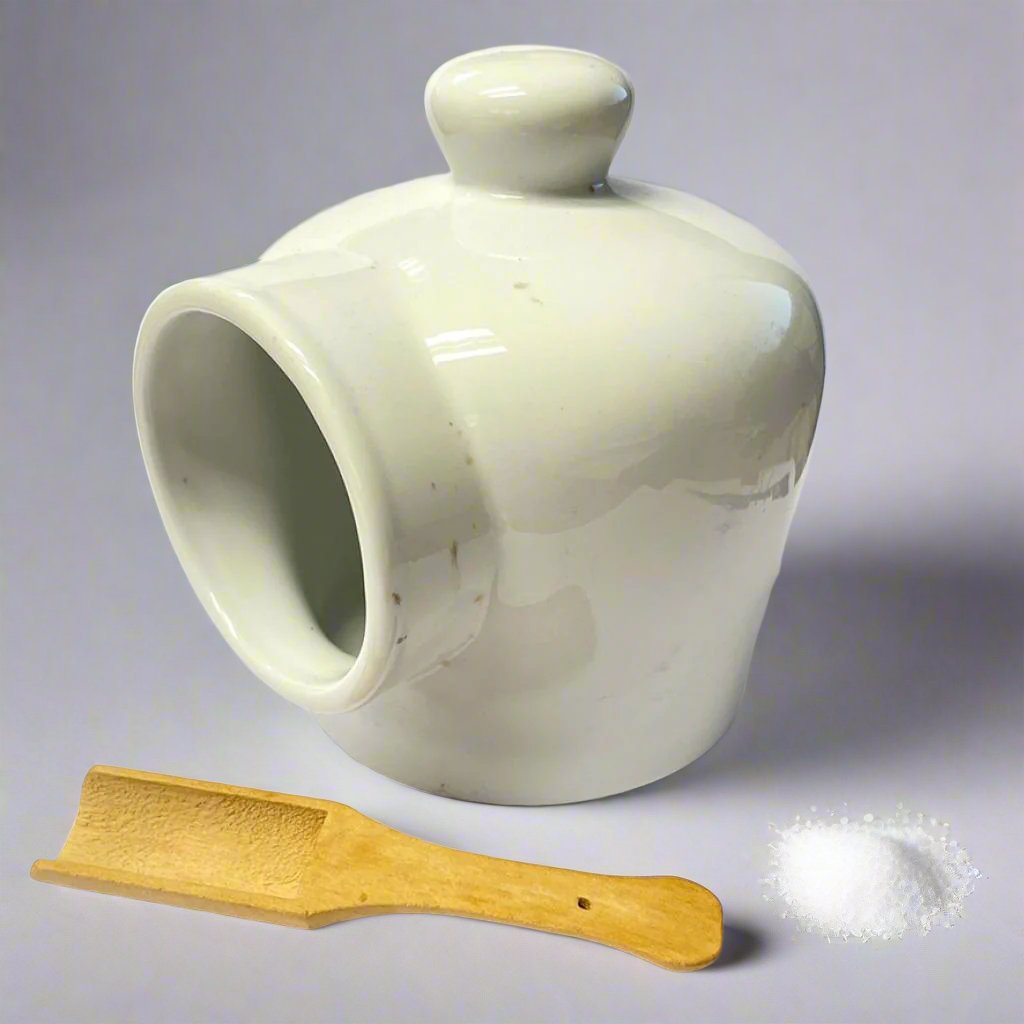 Victorian Style Ceramic Salt Pot