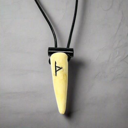 Viking Rune Bone Pendant