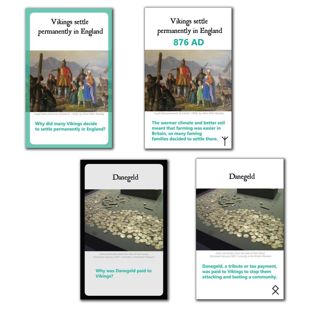 Vikings in Britain Interactive Timeline - Classroom Cards