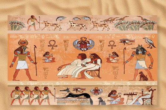 Ancient Egypt Scene Flag