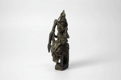 Benin Bronze Rider Figure
