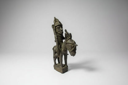 Benin Bronze Rider Figure