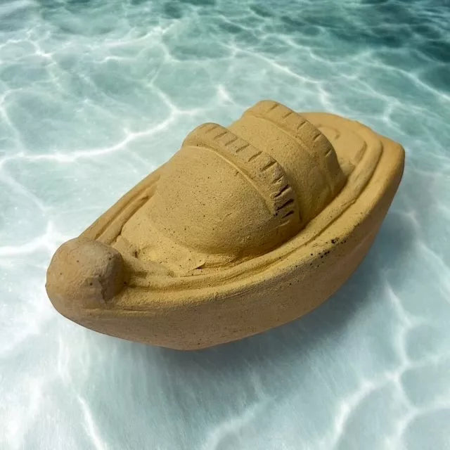 Egyptian Clay Toy Boat