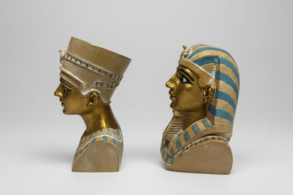 King Tut & Queen Nefertiti Statues