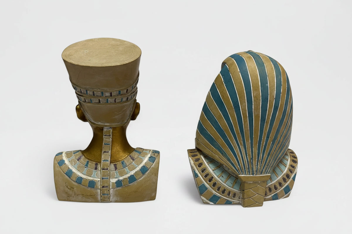 King Tut & Queen Nefertiti Statues