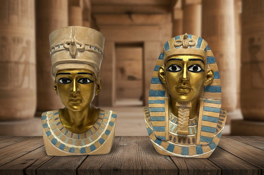 King Tut & Queen Nefertiti Statues