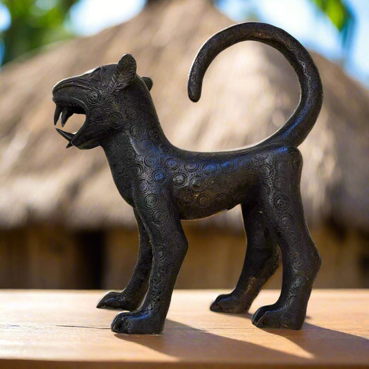 Large Bronze Leopard