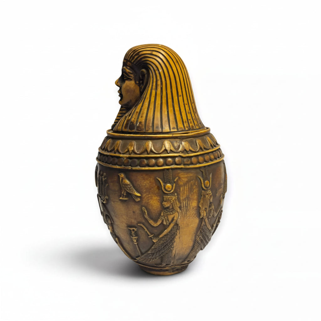 Large Vintage Canopic Jar