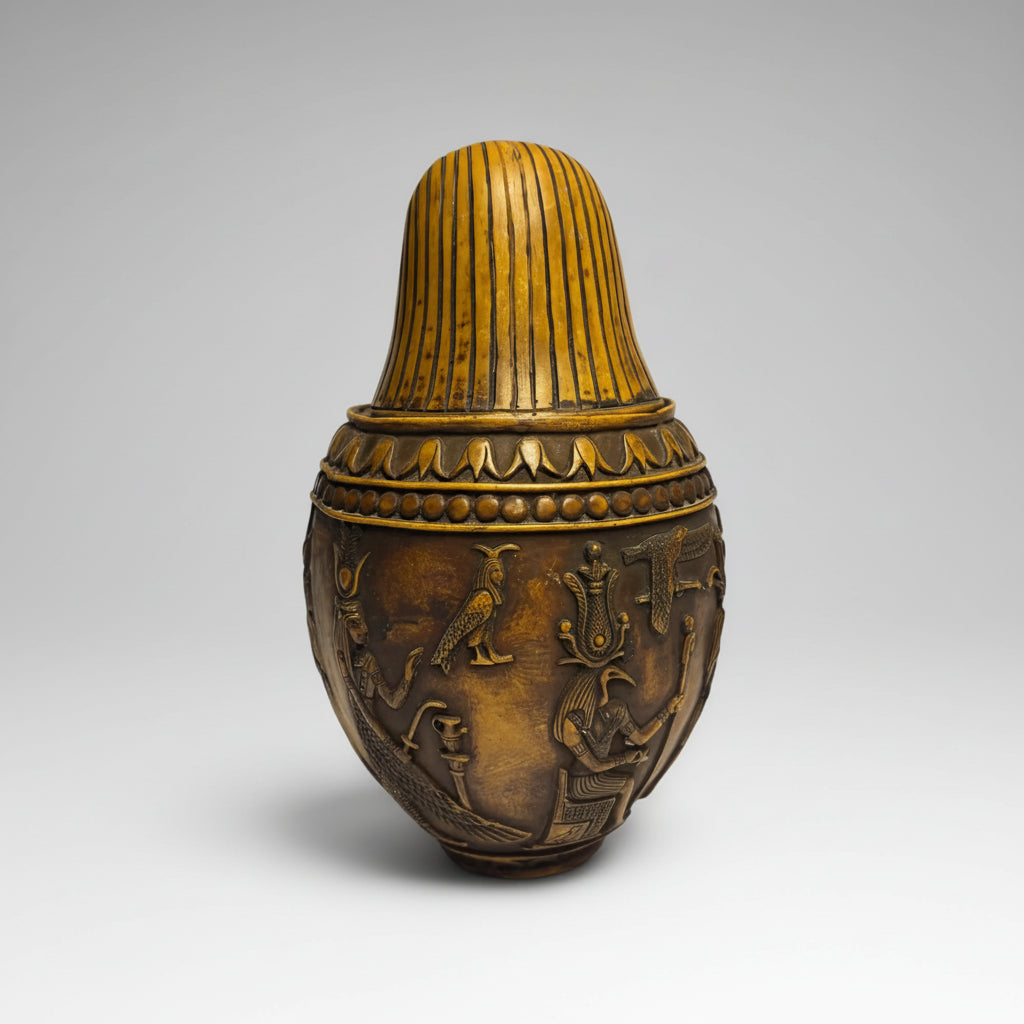 Large Vintage Canopic Jar