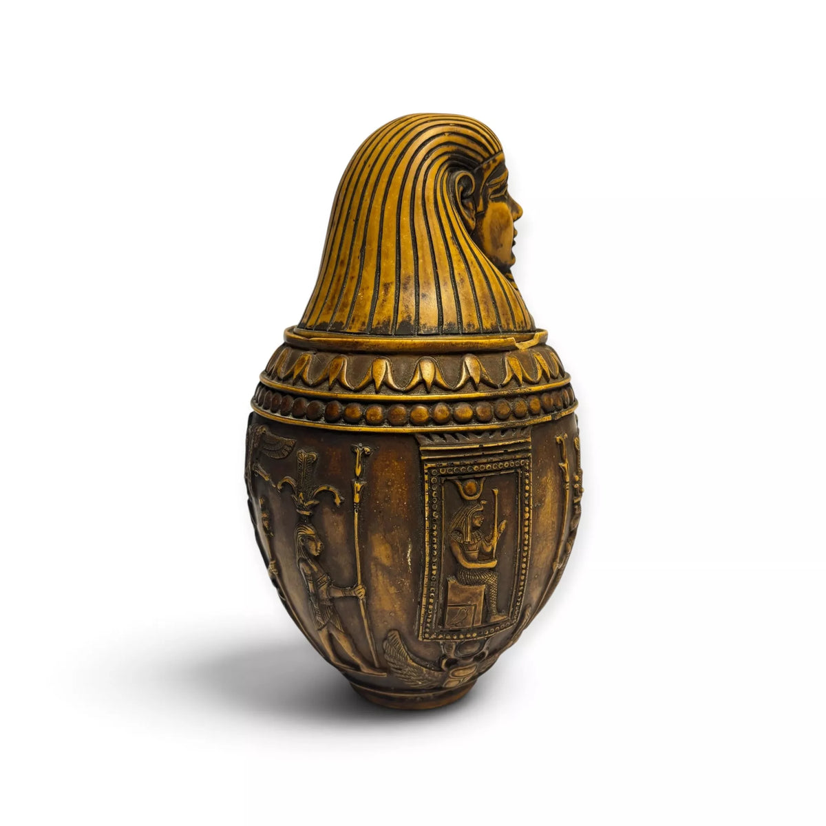 Large Vintage Canopic Jar