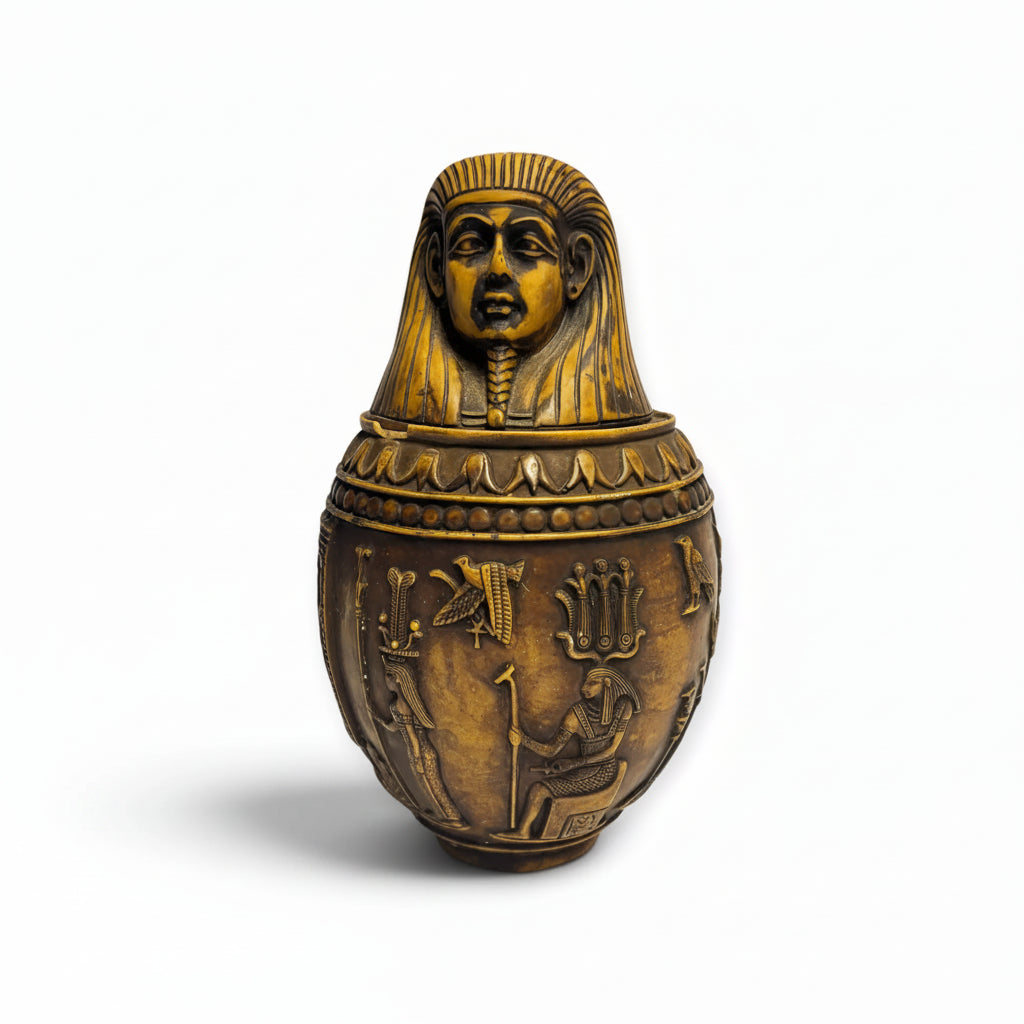 Large Vintage Canopic Jar