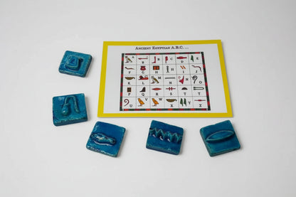Mini Faience Hieroglyph Tile Set