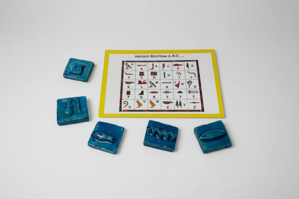 Mini Faience Hieroglyph Tile Set