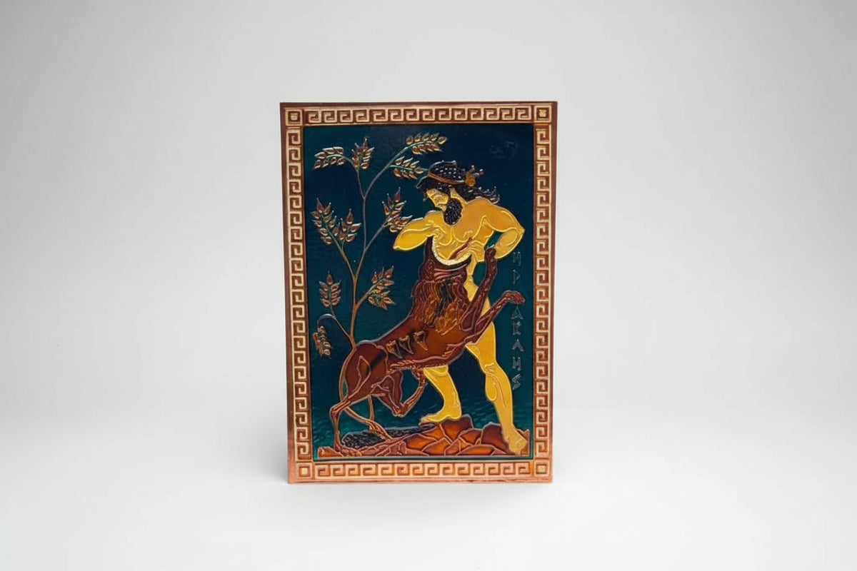 Pair of Embossed Copper Wall Plaques