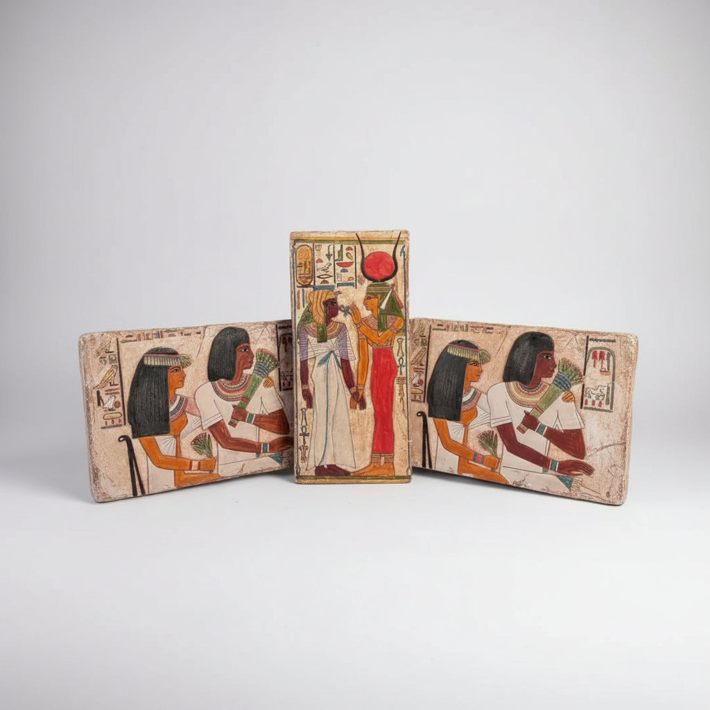 Set of 3 Large Plaster Friezes