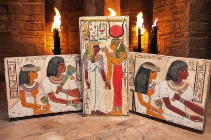 Set of 3 Large Plaster Friezes