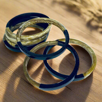 Set of 7 Horn Bangles