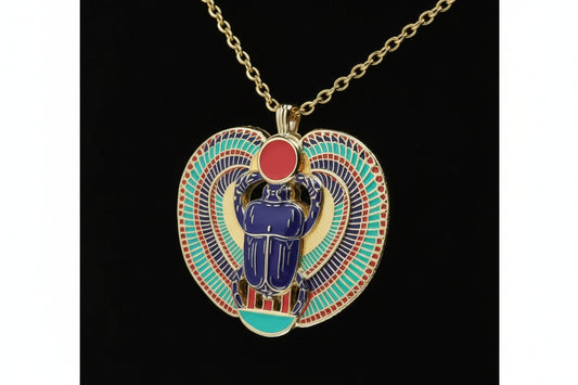 Tutankhamun Winged Scarab Pendant